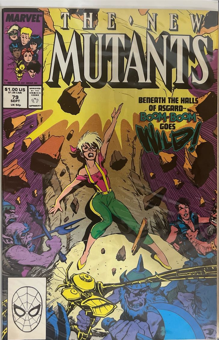 The New Mutants, #079, Boom-Boom Goes Wild! (Marvel, 1989) - Direct Edition