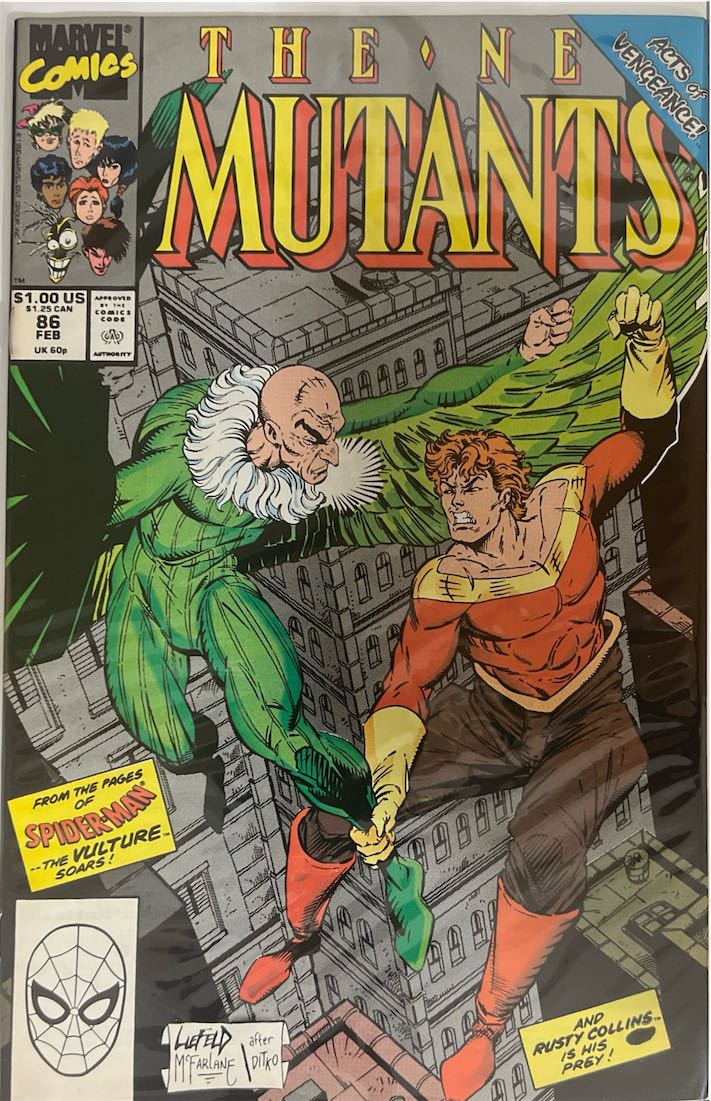 The New Mutants, #086 (Marvel, 1990) - Direct Sales