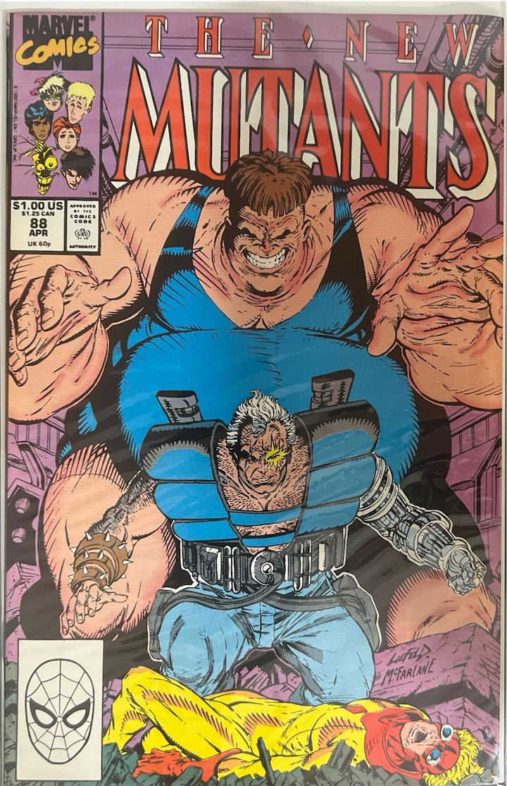 The New Mutants, #088 (Marvel Comics, 1990) - Direct Sales