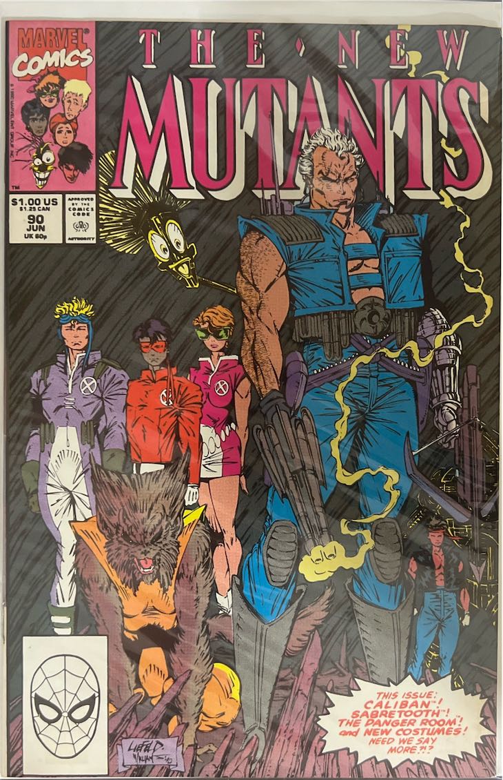 The New Mutants, #090, (Marvel Comics, 1990) - Direct Sales