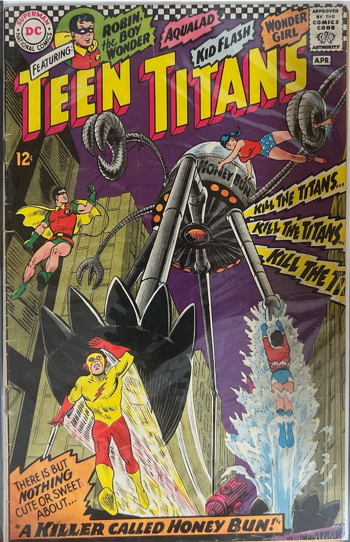 Teen Titans, #018, A Killer Called Honey Bun (DC Comics, 1968) - Direct Sales