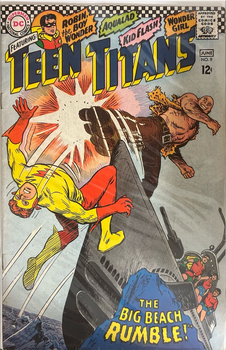 Teen Titans, #009, The Big Beach Rumble! (DC Comics, 1967) - Direct Sales Edition