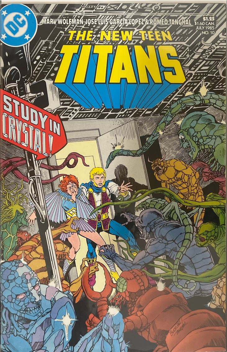 The New Teen Titans, #010, Study in Crystal! (DC, 1985) - Direct Sales