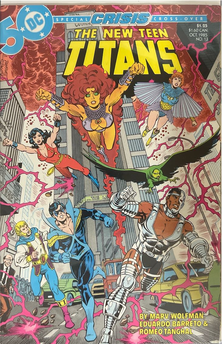 The New Teen Titans, #013, Special Crisis Crossover (DC Comics, 1985) - Direct Edition