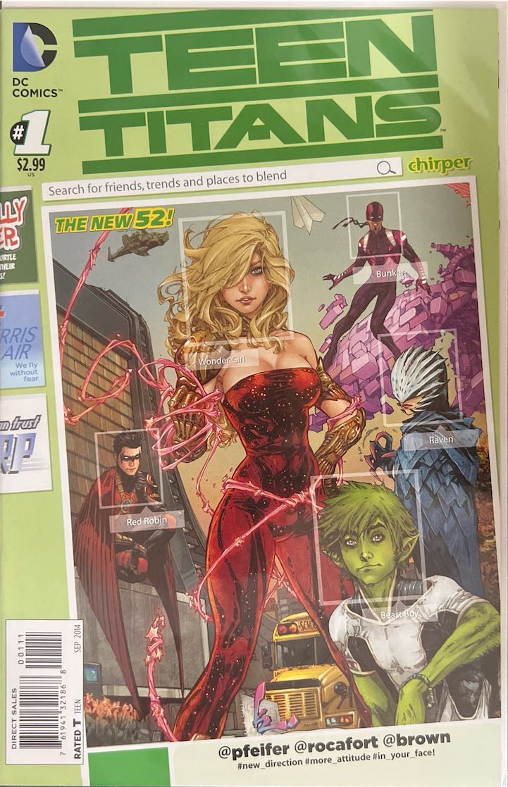 Teen Titans, #001, The New 52! (DC Comics, 2011) - Direct Sales