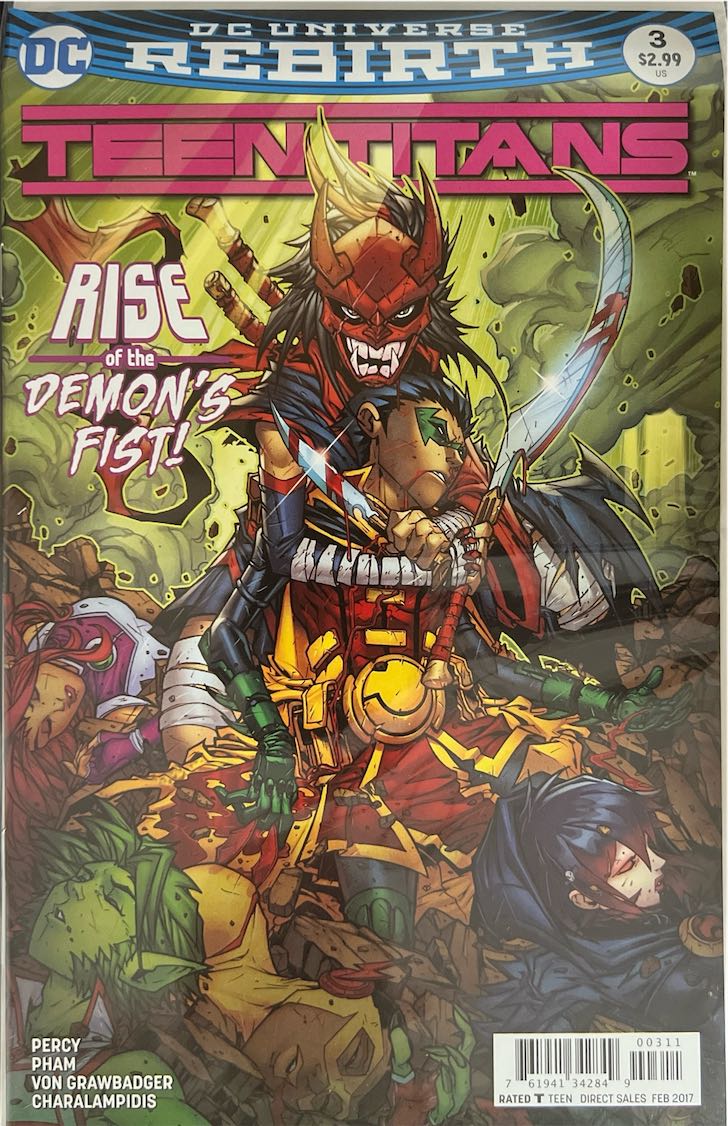 Teen Titans, #003, Rise of the Demon's Fist! (DC Comics, 2017) - Direct Sales