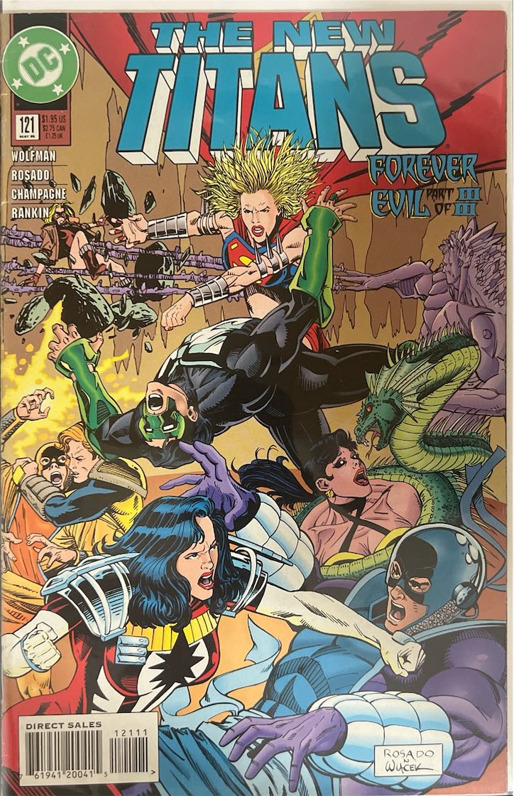 The New Titans, #121, Forever Evil Part III of III (DC Comics, 1995) - Direct Sales Edition