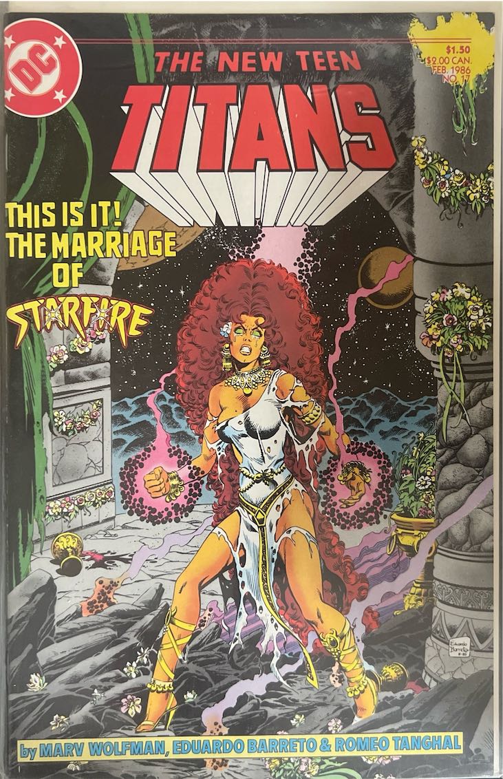 The New Teen Titans, #005, This Is It! The Marriage of Starfire (DC Comics, 1986) - Newsstand Edition