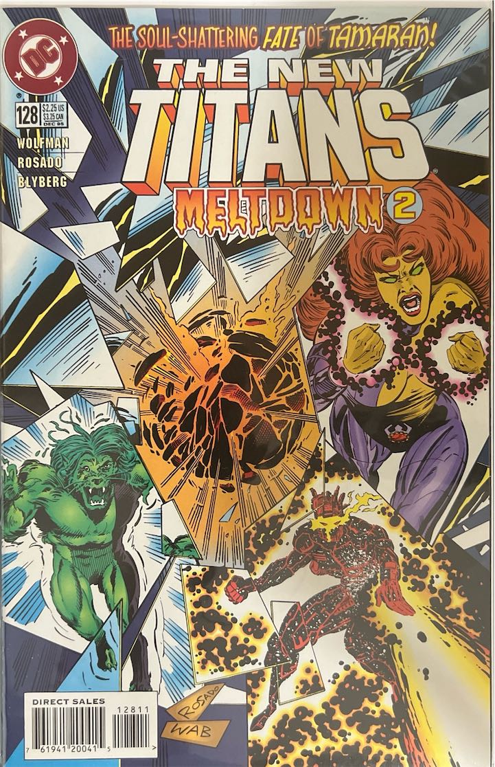 The New Titans, #128, Meltdown (DC Comics, 1995) - Direct Sales