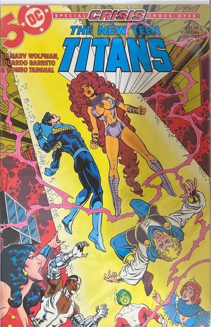 The New Teen Titans, #014, Special Crisis Crossover (DC, 1985) - Direct Edition