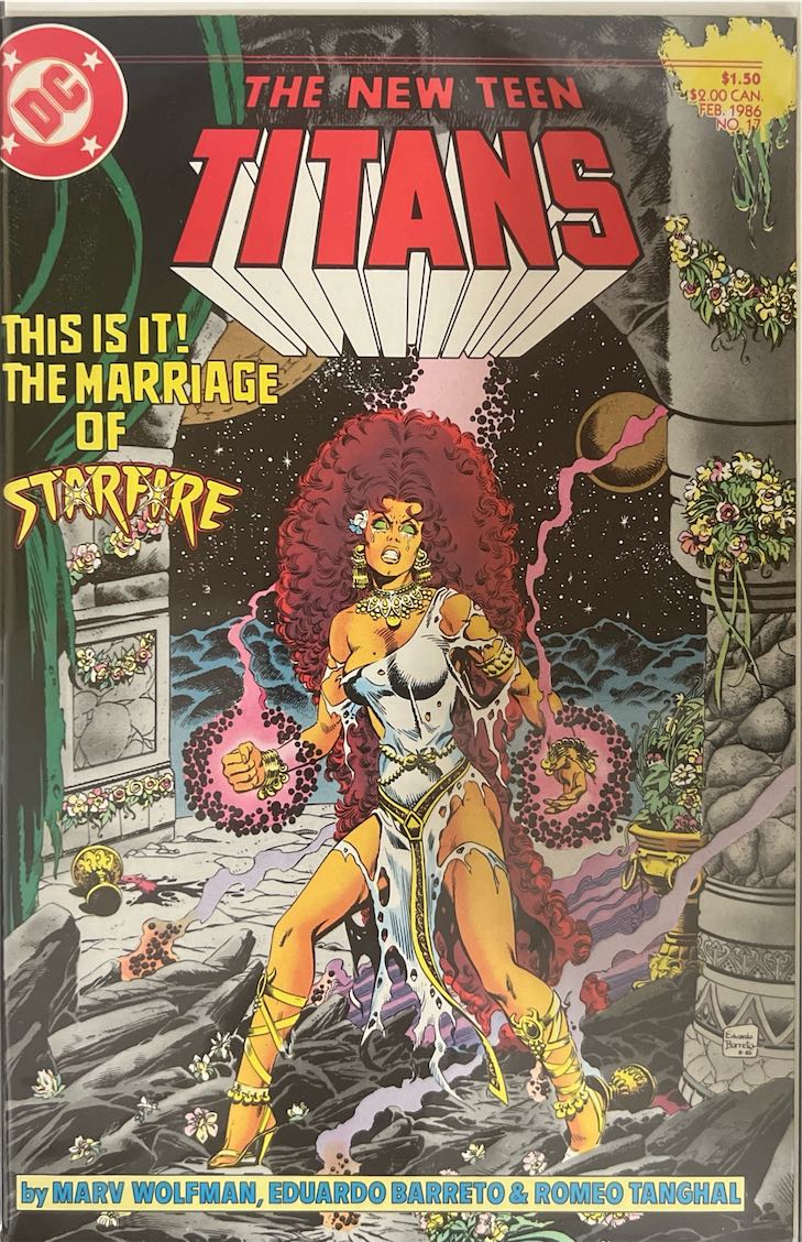 The New Teen Titans, #005, This Is It! The Marriage of Starfire (DC, 1986) - Direct Edition