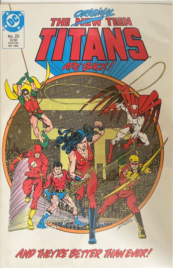 The New Teen Titans, #020, The New Teen Titans Are Back! (DC Comics, 1986) - Direct Sales Edition