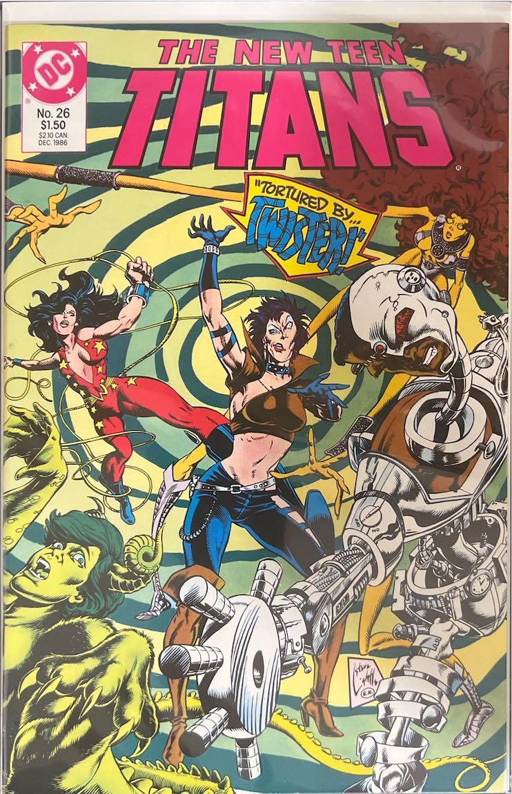 The New Teen Titans, #026, "Tortured by Twister!" (DC Comics, 1986) - Direct Edition