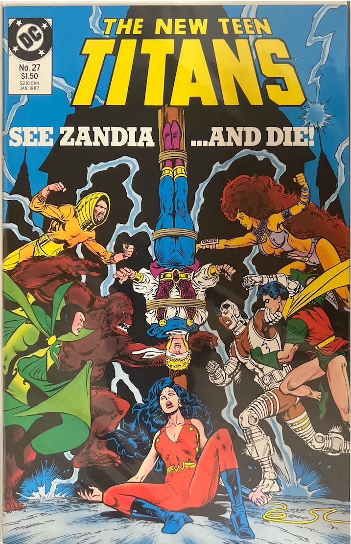 The New Teen Titans, #027, See Zandia ...and Die! (DC Comics, 1987) - Direct Sales