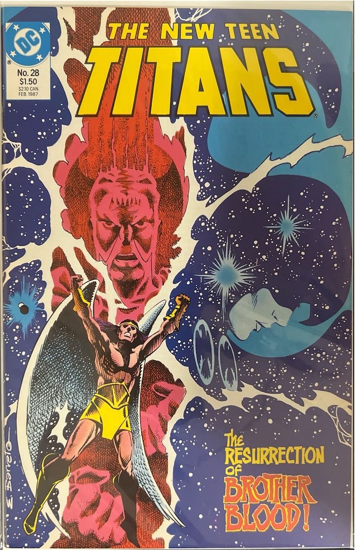 The New Teen Titans, #028, The Resurrection of Brother Blood! (DC, 1987) - Direct Edition