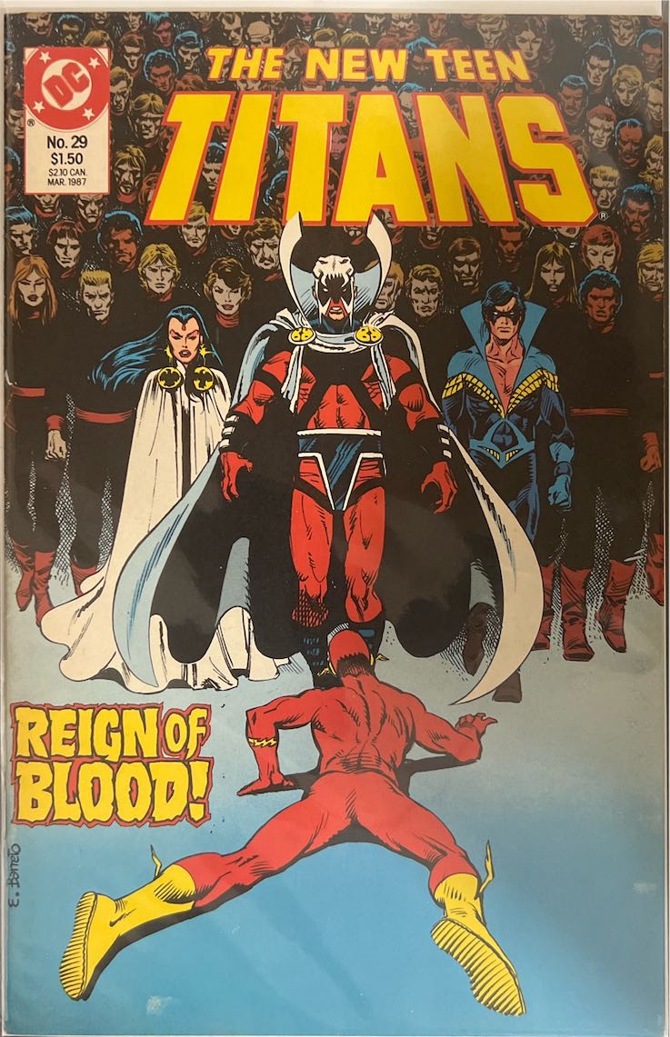 The New Teen Titans, #029, Reign of Blood! (DC Comics, 1987) - Direct Edition