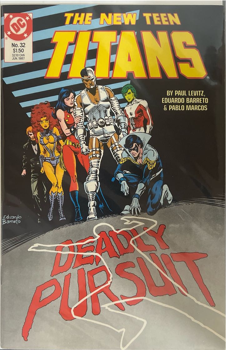 The New Teen Titans, #032, Deadly Pursuit (DC, 1987) - Direct Sales Edition