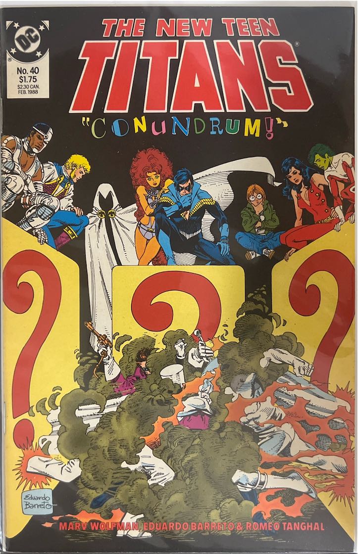 The New Teen Titans, #040, Conundrum! (DC, 1988) - Direct Sales