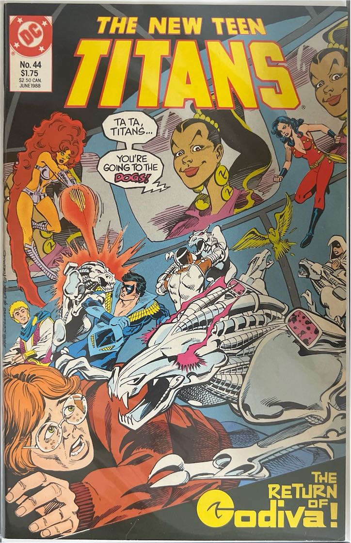 The New Teen Titans, #044, The Return of Godiva! (DC, 1988) - Direct Sales