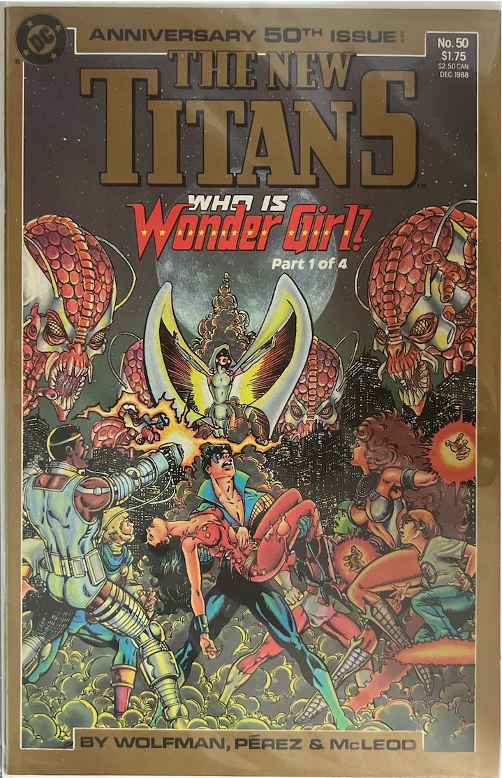 The New Titans, #050, What Is Wonder Girl? Part 1 of 4 (DC Comics, 1988) - Direct Sales