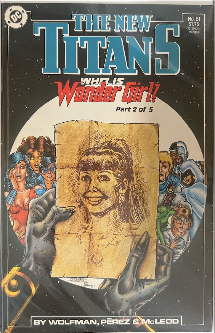 The New Titans, #051, Who Is Wonder Girl? Part 2 of 5 (DC Comics, Winter) - Direct Sales