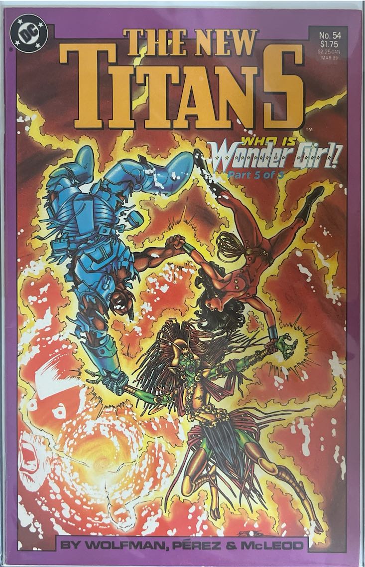 The New Titans, #054, Who is Wonder Girl? Part 5 of 5 (DC Comics, 1989) - Direct Sales