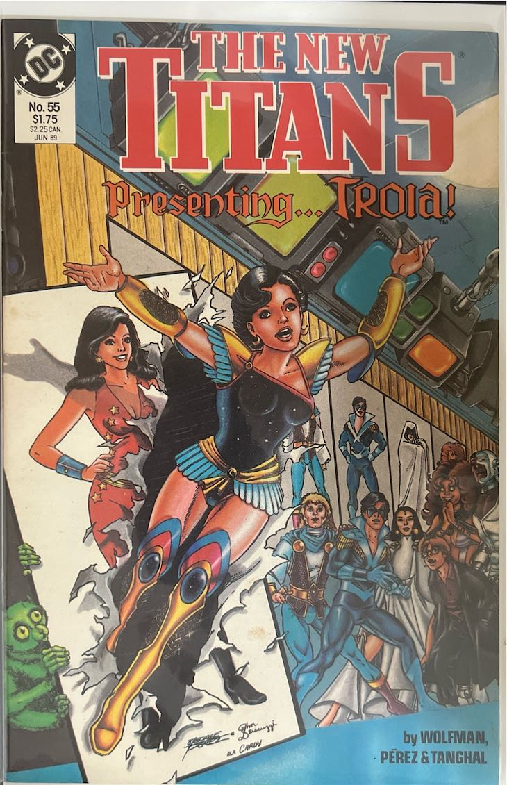 The New Titans, #055, Presenting... Troia! (DC Comics, 1989) - Direct Sales