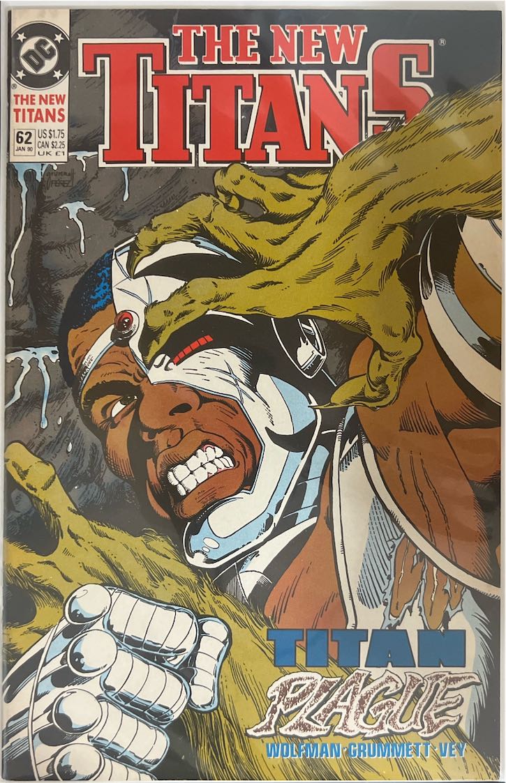 The New Titans, #062, Titan Plague (DC Comics, 1990) - Direct Sales