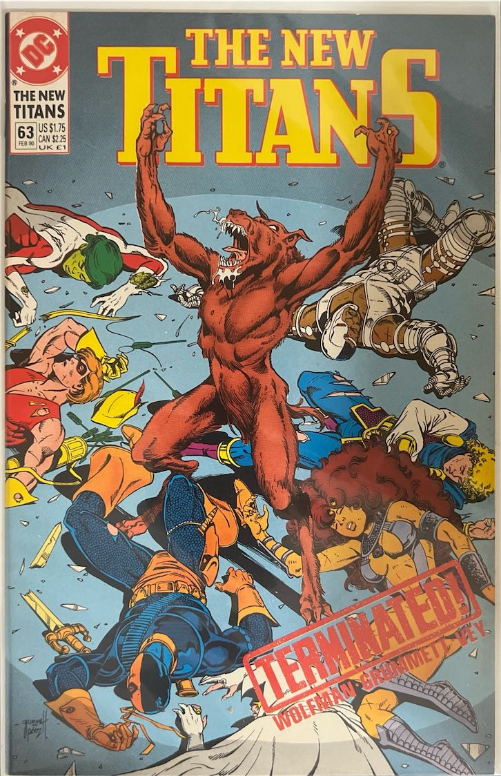 The New Titans, #063 (DC Comics, 1990) - Direct Sales Edition