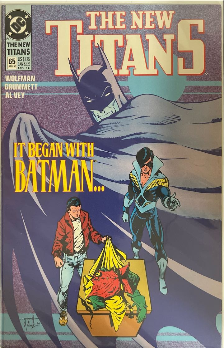 The New Titans, #065, It Began with Batman (DC Comics, 1990) - Direct Sales