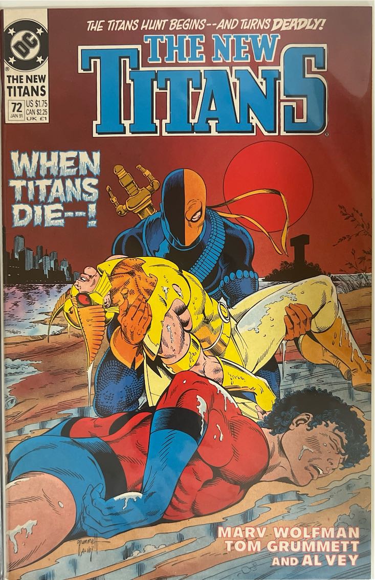 The New Titans, #072, When Titans Die! (DC, 1991) - Direct Sales