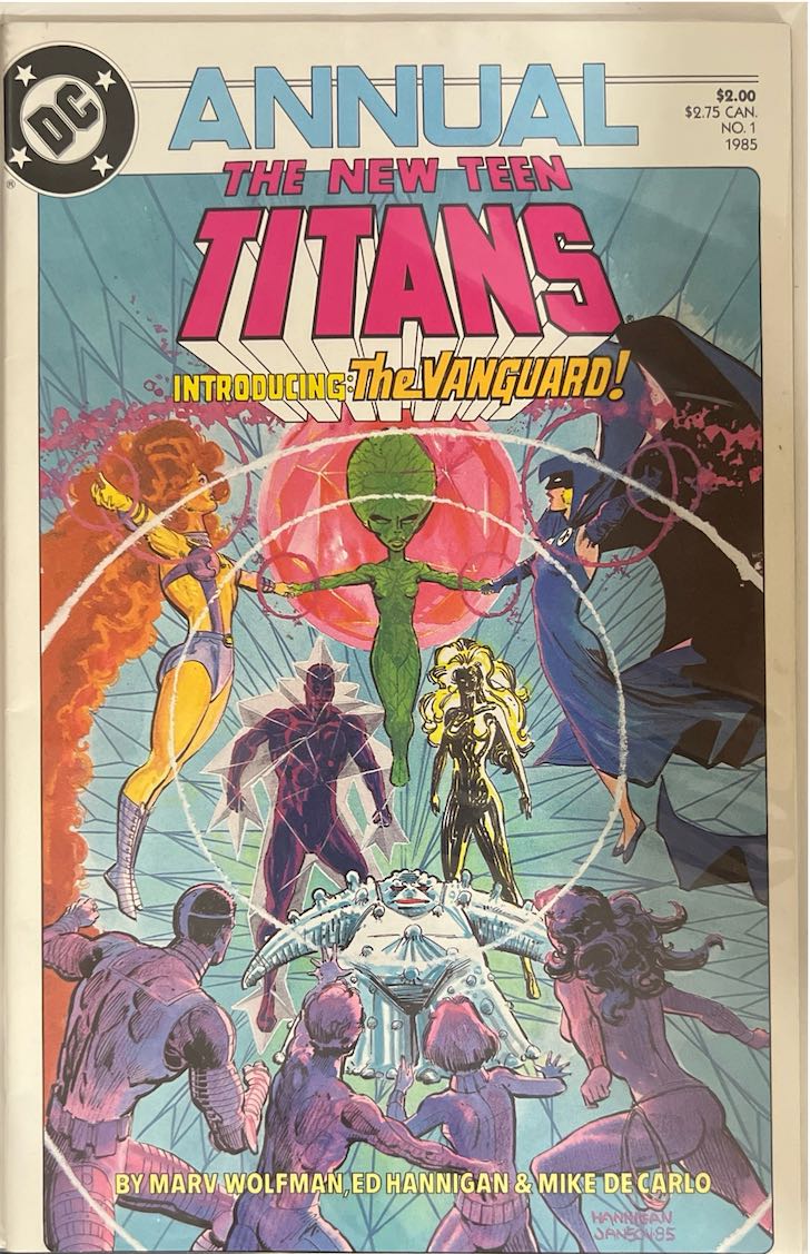 The New Teen Titans, Annual #001, Introducing The Vanguard (DC Comics, 1985) - Direct Sales