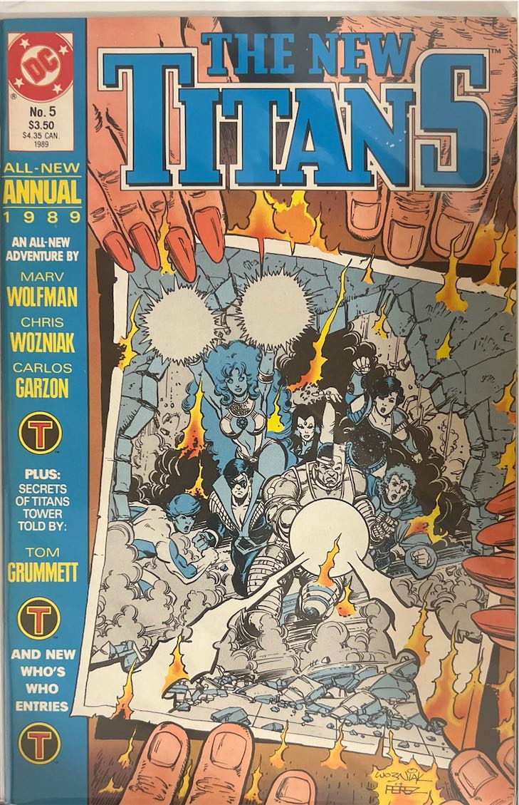 The New Titans, Annual, #005, All-New Adventure (DC Comics, 1989) - Direct Sales