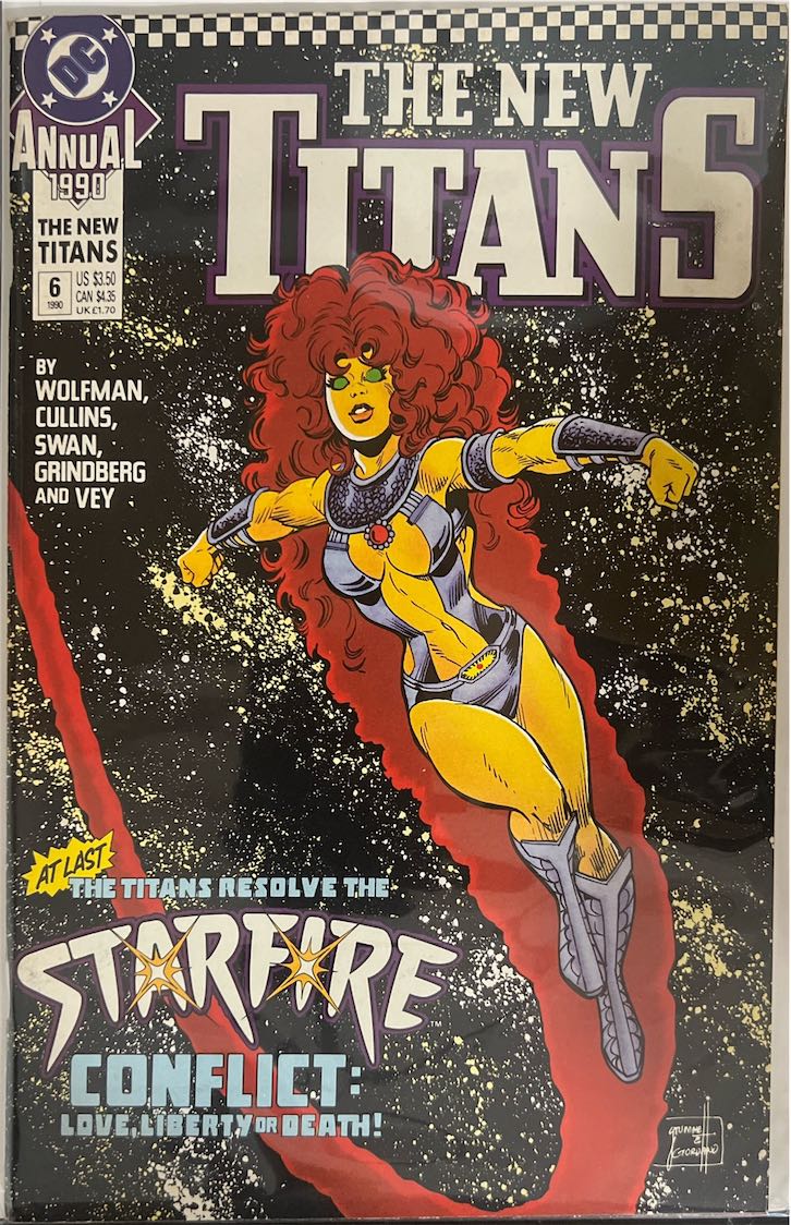 The New Titans, #Annual 006, Starfire Conflict (DC, 1990) - Direct Sales