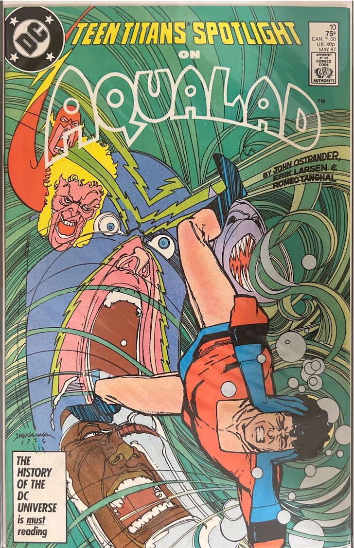 Teen Titans Spotlight, #010, Aqualad (DC Comics, 1987) - Direct Sales Edition