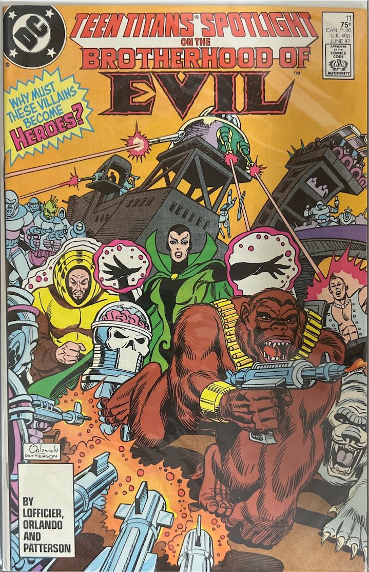 Teen Titans Spotlight, #011, Brotherhood of Evil (DC Comics, 1987) - Direct Sales