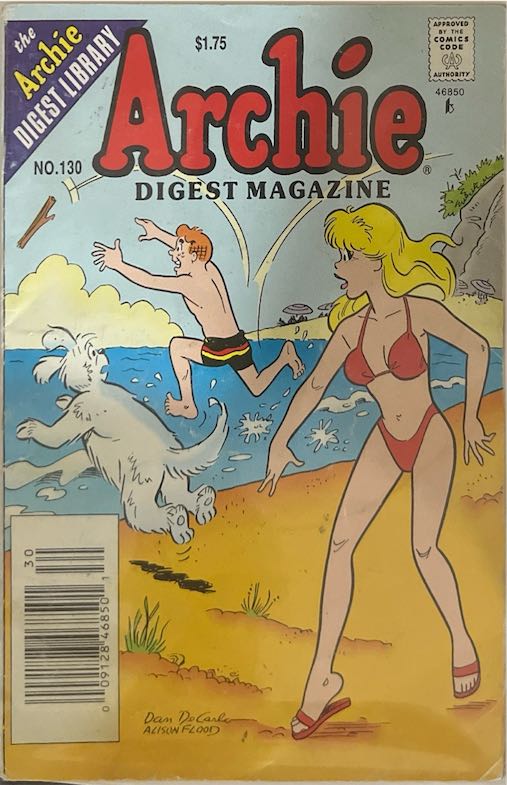 Archie Digest Magazine, #130 (Archie Comics, 1989) - Newsstand Edition