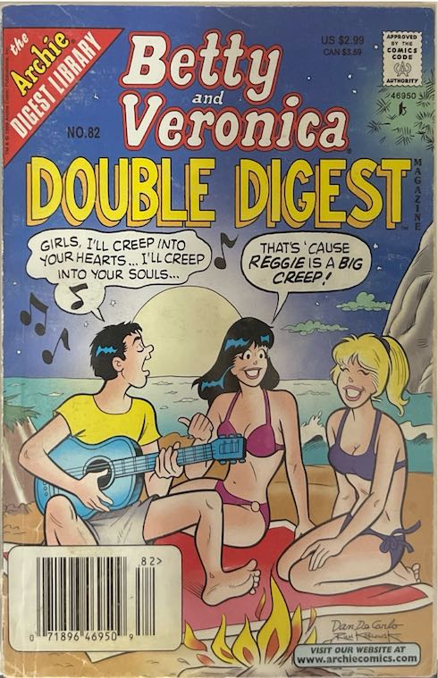 Betty and Veronica Double Digest, #082, "Girls, I'll Creep into Your Hearts..." (Archie Comics, 2012) - Newsstand Edition