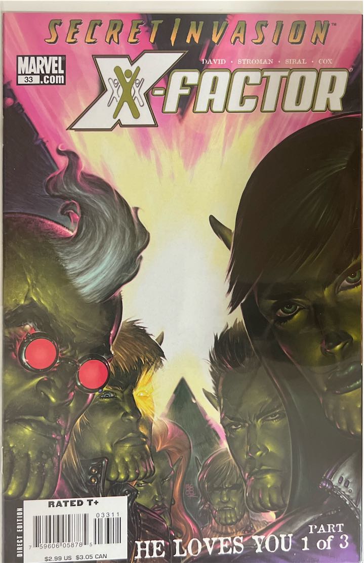 X-Factor, #033, Secret Invasion (Marvel, 2008) - Direct Edition