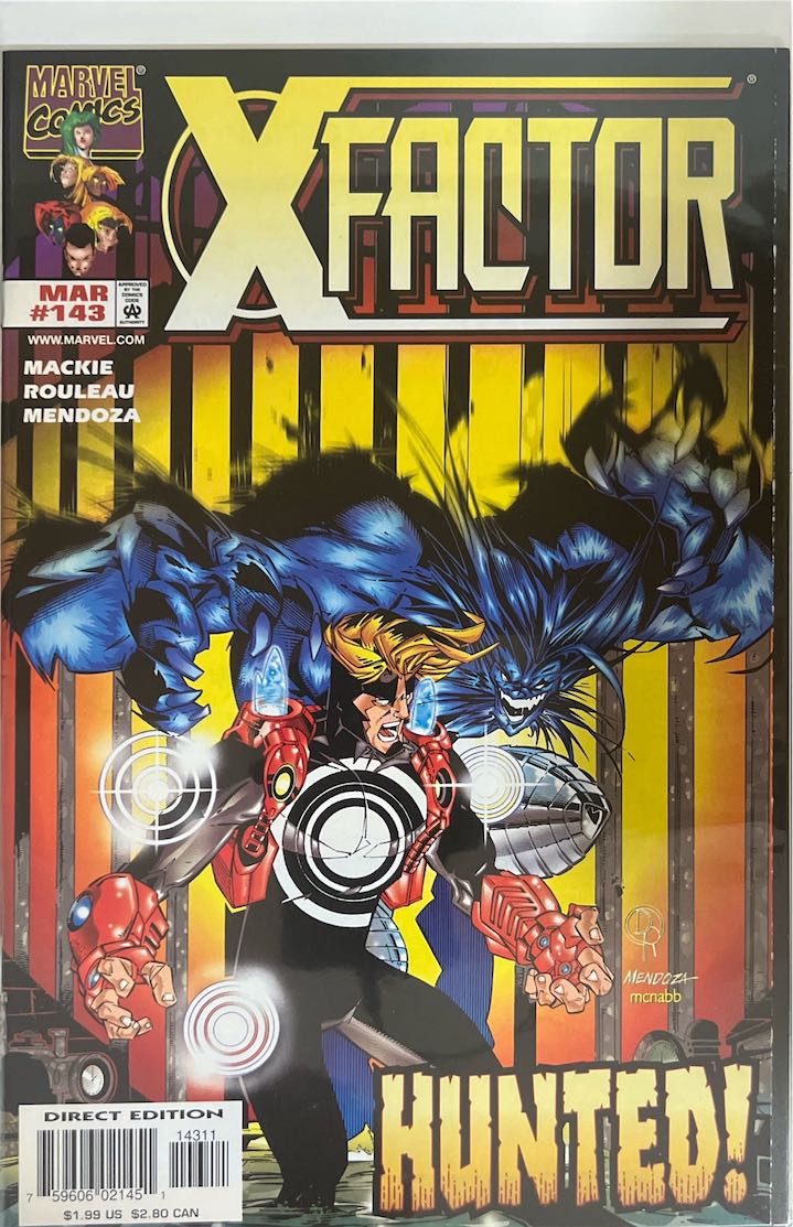 X-Factor, #143, Hunted! (Marvel Comics, 1998) - Direct Edition