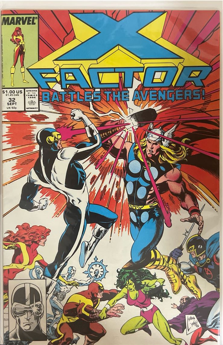 X-Factor, #032, Battles the Avengers! (Marvel, 1988) - Direct Sales