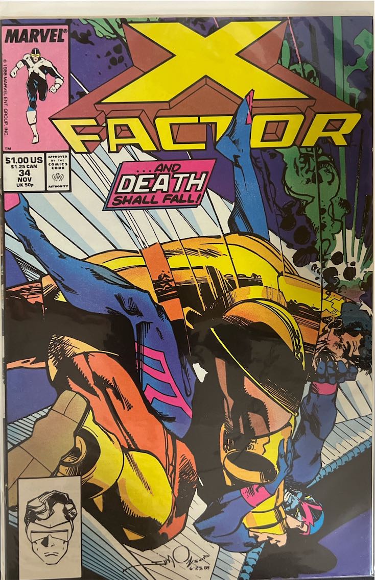 X-Factor, #034, ...And Death Shall Fall! (Marvel, 1988) - Direct Sales