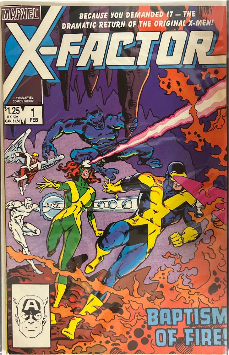 X-Factor, #001, Baptism of Fire (Marvel, 1986) - Direct Edition