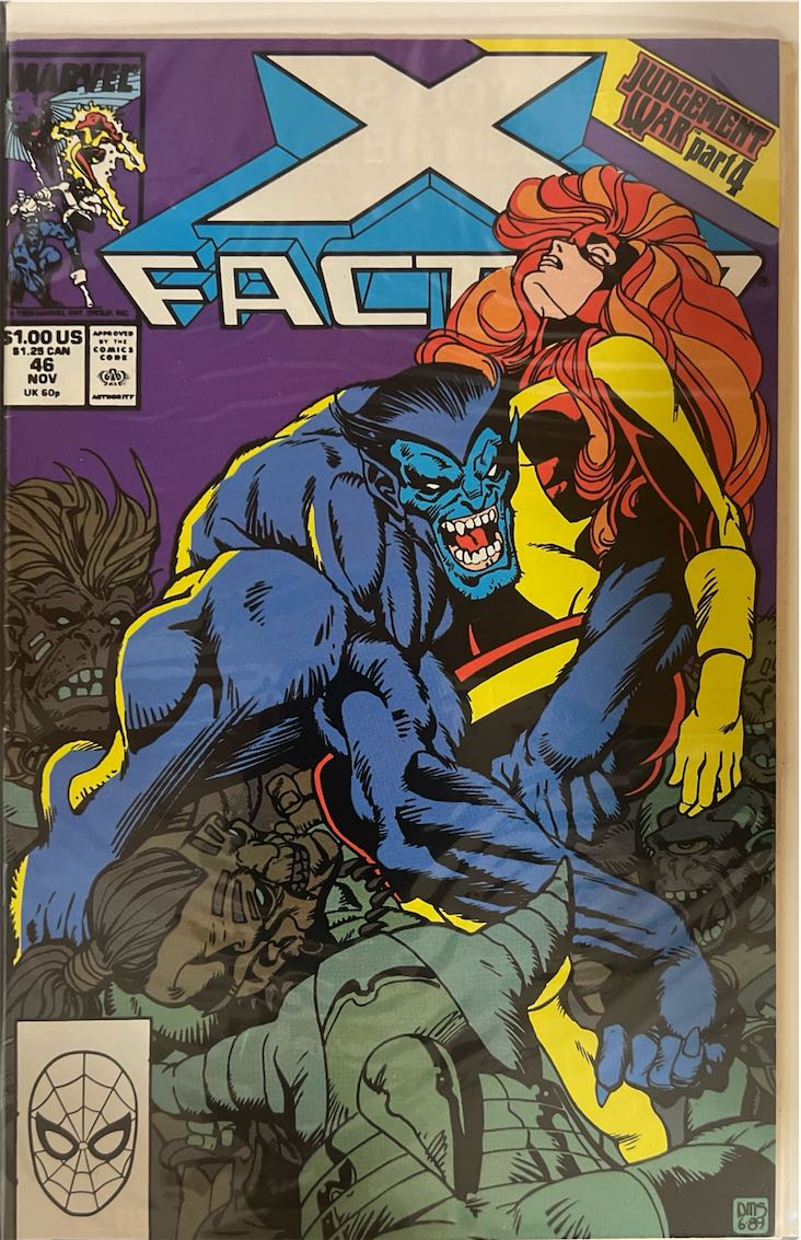 X-Factor, #046, Judgement War Part 4 (Marvel, 1989) - Direct Sales Edition