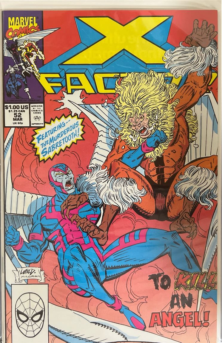 X-Factor, #052, To Kill an Angel! (Marvel Comics, 1990) - Direct Edition