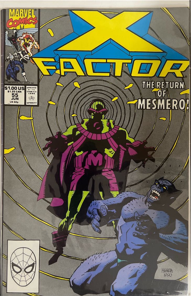 X-Factor, #055, The Return of Mesmero! (Marvel, 1990) - Direct Sales