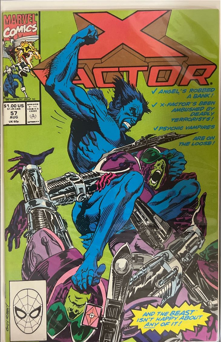 X-Factor, #057, The Beast's Rage (Marvel, 1990) - Direct Edition