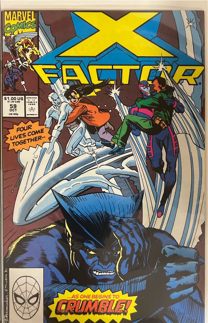 X-Factor, #059, Four Lives Come Together (Marvel Comics, 1990) - Direct Edition