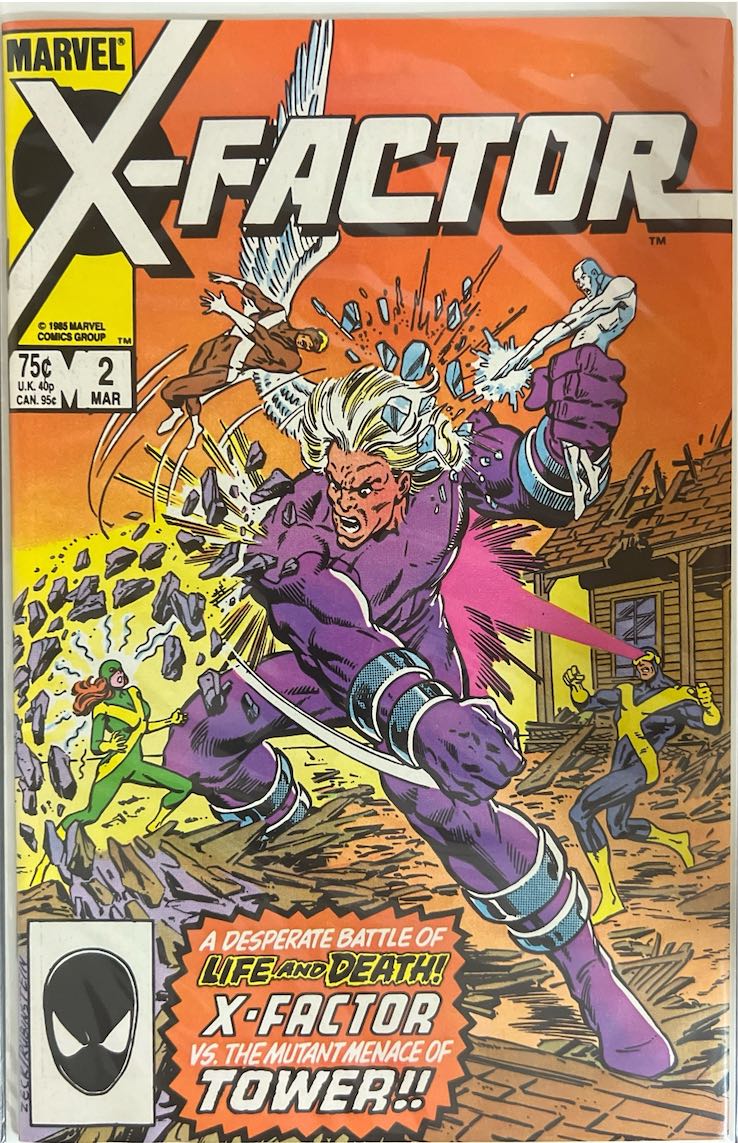 X-Factor, #002, A Desperate Battle of Life and Death!! X-Factor vs. The Mutant Menace of Tower!! (Marvel, 1986) - Direct Sales