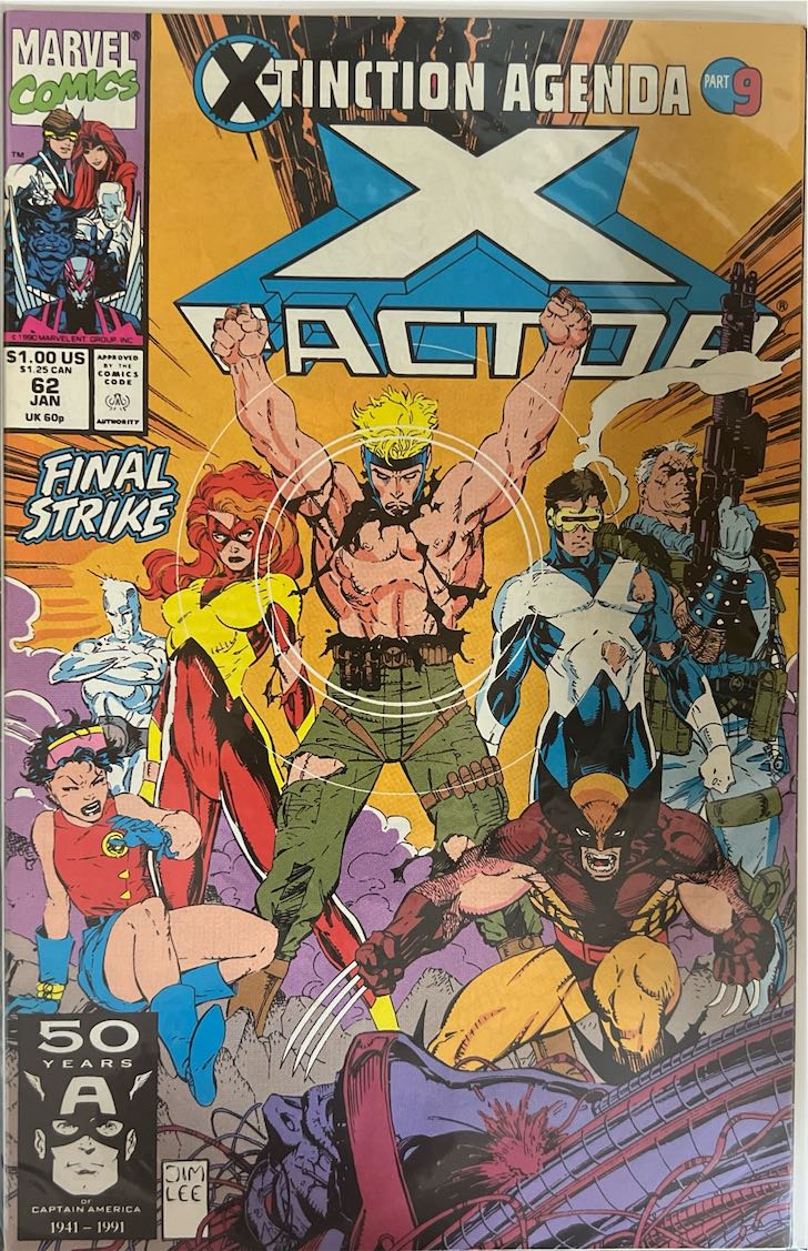 X-Factor, #062, X-Tinction Agenda Part 9 (Marvel Comics, 1991) - Direct Sales